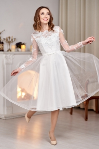 Вечернее платье<br>KR 9404-1 белый