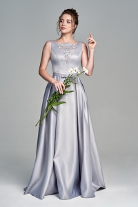 Вечернее платье<br>KR 16101 серебро